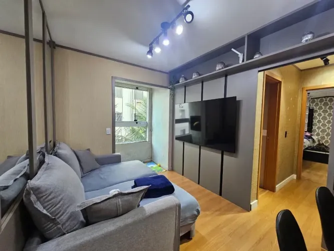 Apartamento mobiliado a venda no Muscat - 2 quartos (1 suíte) com sacada - próximo Unicesu