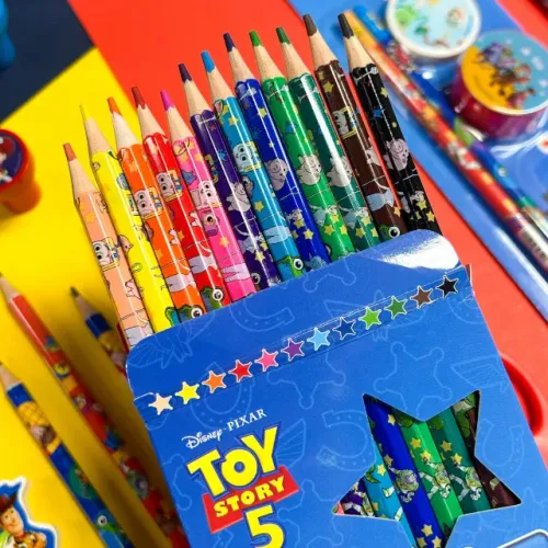 Kit 12 Lápis de Cor Toy Story 5 Material Escolar