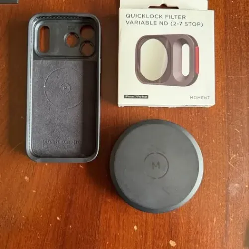 Filtro ND Variável + Case DA MOMENT para iPhone 17 Pro Max ? Kit Completo