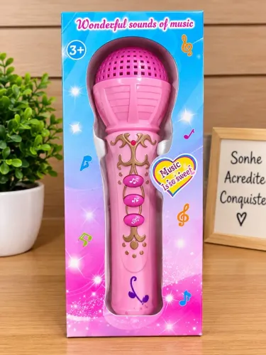 MICROFONE MUSICAL INFANTIL - ENTREGAMOS