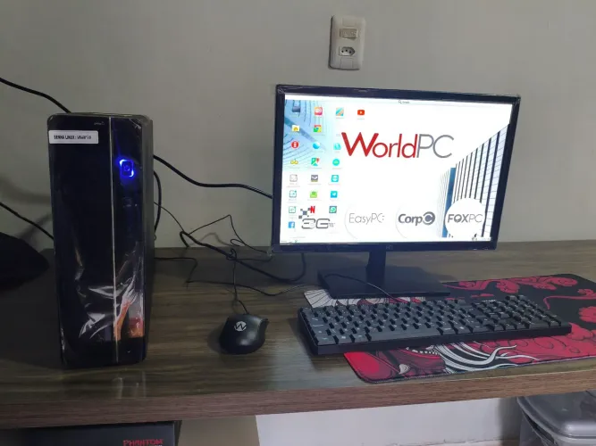 Computador Completo Intel 8GB HD 1TB + Monitor 19,5" - Novo na Caixa