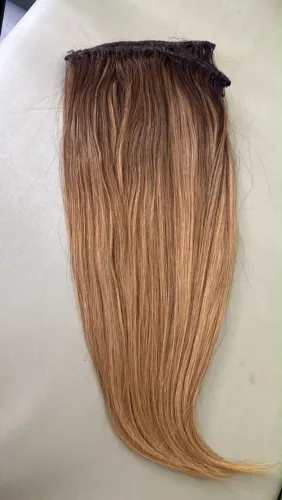 Mega Hair Loiro Iluminado 50cm - Humano Legítimo (Pronto para Uso)