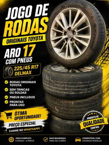 *Vendo kit rodas e pneus do corolla 2019 ORIGINAL.