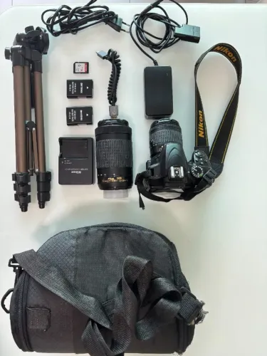 Camera Nikon D3400 + Kit profissional - aceito proposta