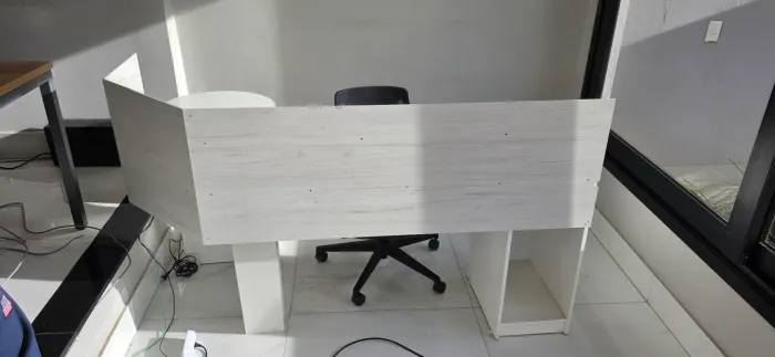 Mesa de Recepção em L com Gavetas - Excelente Estado