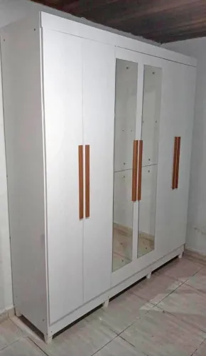? Guarda-Roupa com Espelho em MDF ? Entrega + Montagem GRÁTIS!