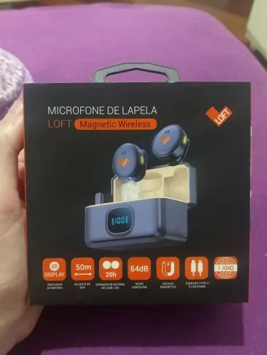 Microfone de lapela Wireless