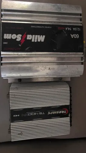 Fonte automotiva 60 amp e módulo ts 400