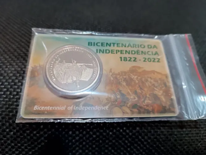 Moeda do Bicentenário da Independência.