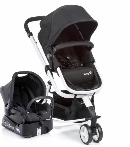 Carrinho de bebê + Moisés + bebê conforto e base para carro
