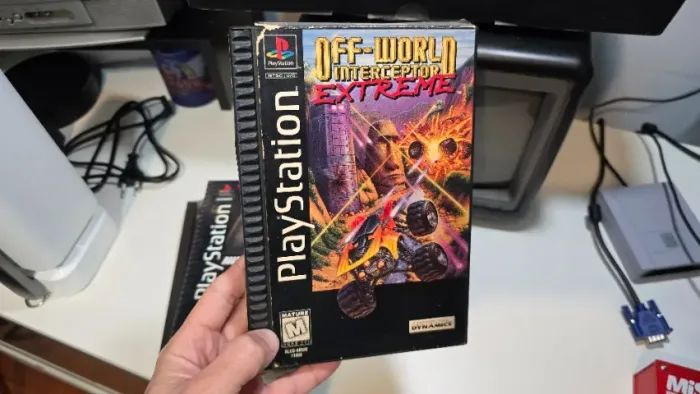 Jogo Offworld Interceptor original Playstation PS1 longbox completo