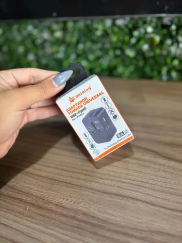 Adaptador de Tomada Universal USB + TYPE-C PEINING