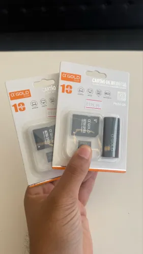 Cartão de Memória 128GB Classe 10 com Adaptador e Leitor USB Novo Lacrado