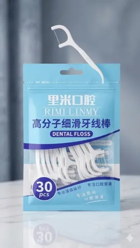 Fio Dental Com Haste (Pick) - Pacote com 30 Unidades