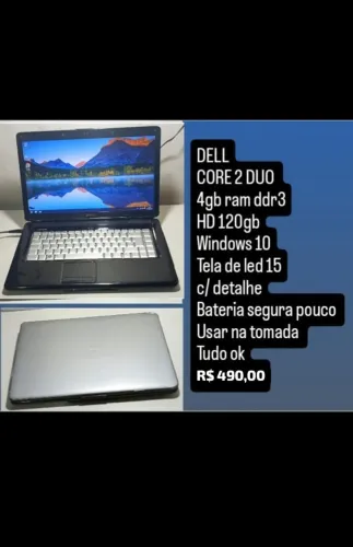 Notebook Dell Core 2 Duo - Oferta Imperdível R$ 490 + Entrega e Garantia