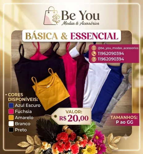 Blusinha básica alça
