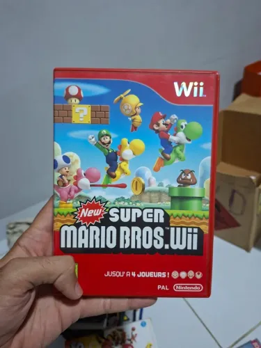 New Super Mario Bros Wii PAL Europeu Francês - Não testado