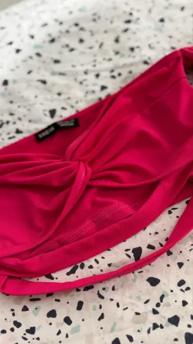 Cropped Rosa Manga Longa - SHEIN 