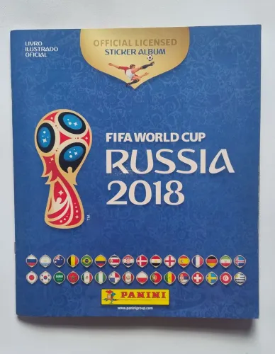 Álbum copa 2018 impecável capa comum
