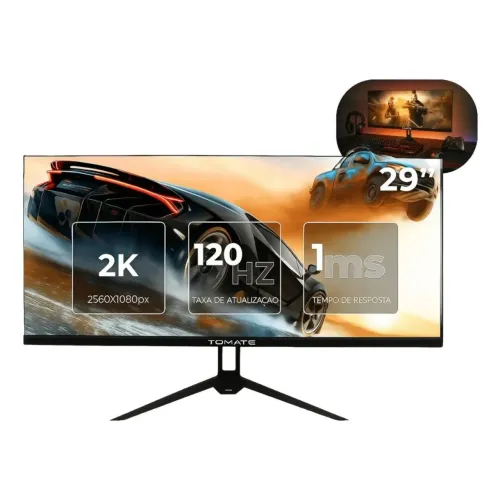 Monitor Gamer 29 Polegadas Ultra Slim 2k 120hz 1ms 110/220v Tomate MTM-1029