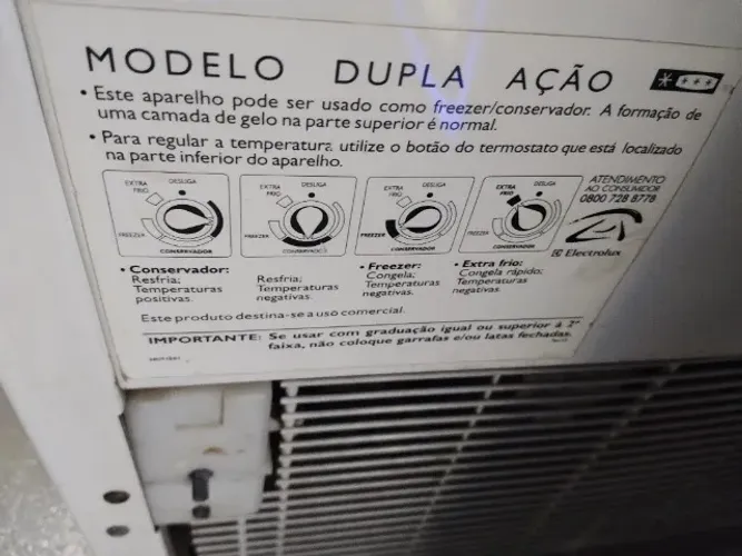 Freezer deitado 110v Electrolux 500 litros 2 portas