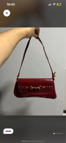 Bolsa cor vinho