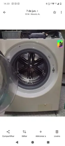 Máquina de lavar retirar peças