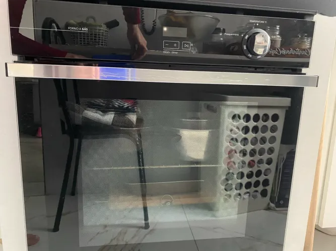 Forno a Gás de Embutir 78L Brastemp
