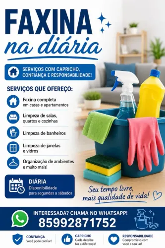 Limpeza Completa para Sua Casa!