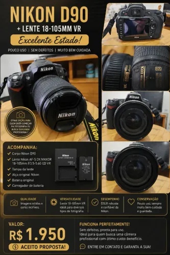 Câmera Nikon D90