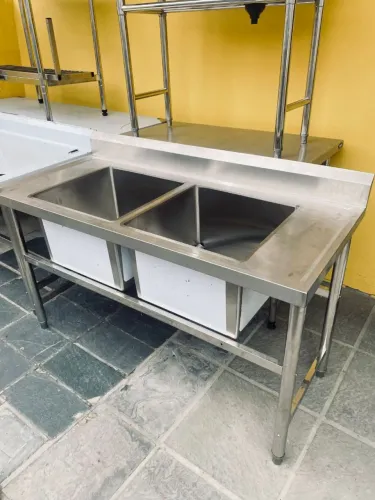 NZ. Pia inox 2 cubas 1,90x70 