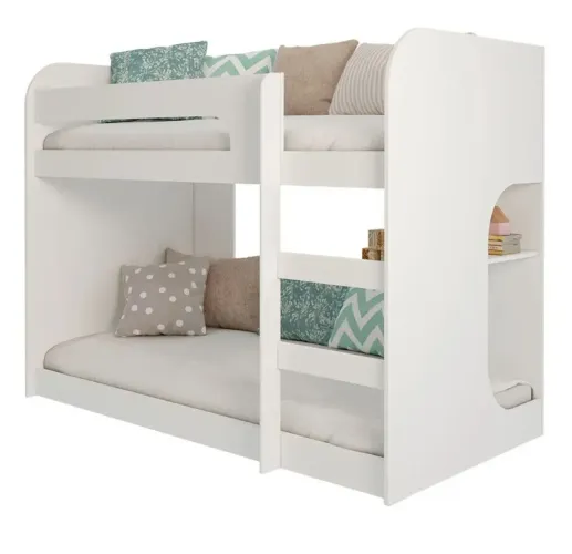 Cama Beliche Montessoriana em MDF com Prateleira - Muito Segura (Suporta até 100kg