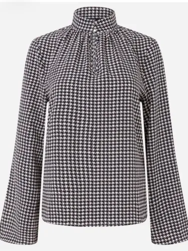 Blusa cortelle pied-de-poule.
