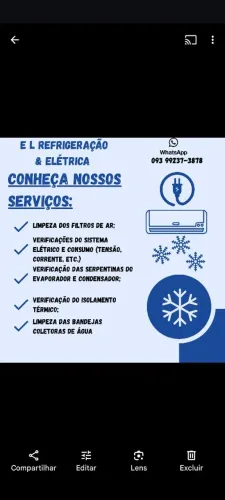Instalação, manutenção e limpeza