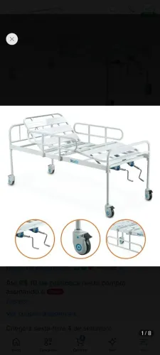Cama hospitalar usada em ótimo estado 