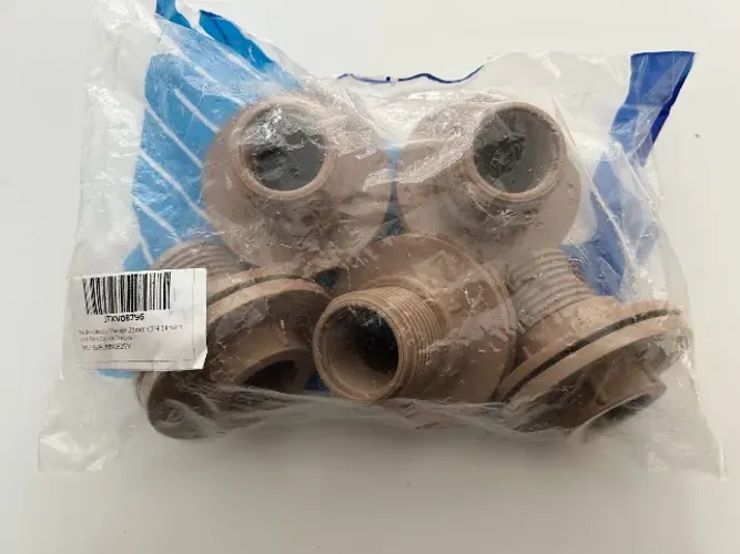 Kit 5 Adaptadores Flange 25mm PVC Marrom ? Novo