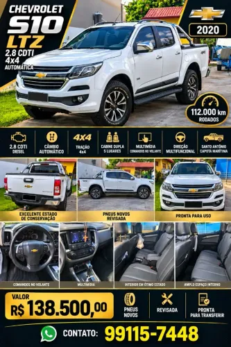 Chevrolet S10 Pick-up LTZ 2.8 TDI 4X4 CD Dies.aut 2020