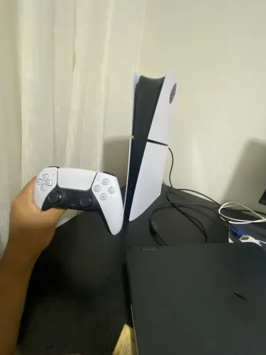 ps5 slim novo na caixa com nota fiscal