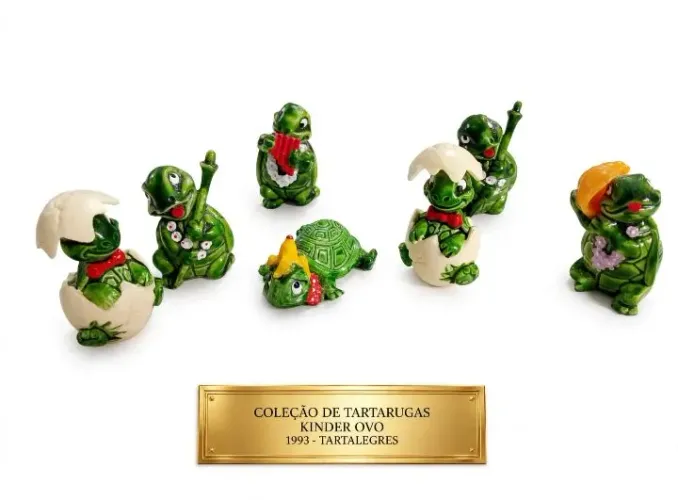 Coleção Tartarugas Kinder ovo Anos 90 Tartalegres