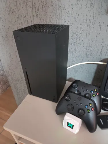 Xbox Series X 2 controles carregador