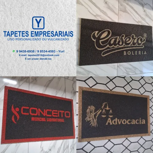 Tapetes com sua logo 