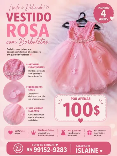 Vestido infantil 