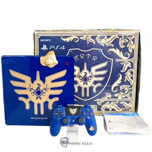 CONSOLE PLAYSTATION 4 SLIM 1TB (DRAGON QUEST EDITION) NA CAIXA SEMINOVO - PS4