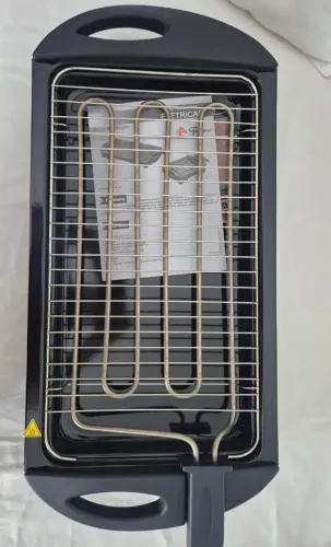 FISCHER CHURRASQUEIRA ELÉTRICA PORTÁTIL GRILL PRETA 220V