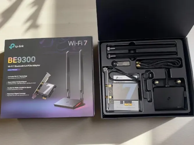 TP-Link Archer BE9300 - Adaptador PCIe Wi-Fi 7 com Bluetooth 5.4