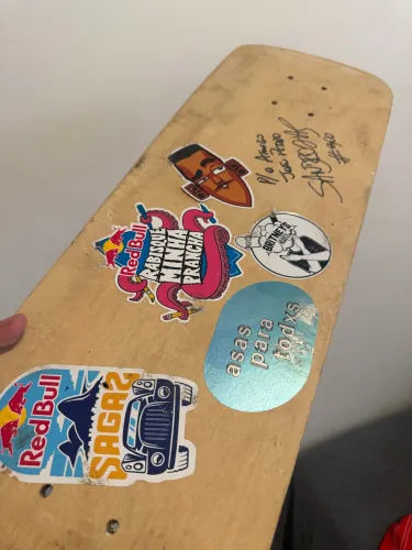 Shape de Skate Autografado pelo Sandro Dias Mineirinho