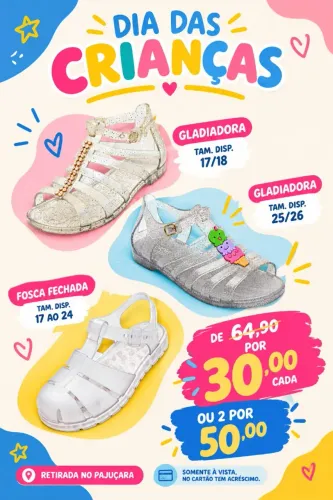 CALÇADOS PELA METADE DO PREÇO