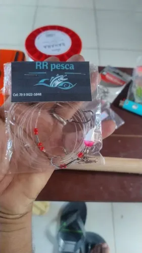 CHICOTE DE PESCA COM ROTOR DE ENGATE RÁPIDO 2 ANZÓIS 
