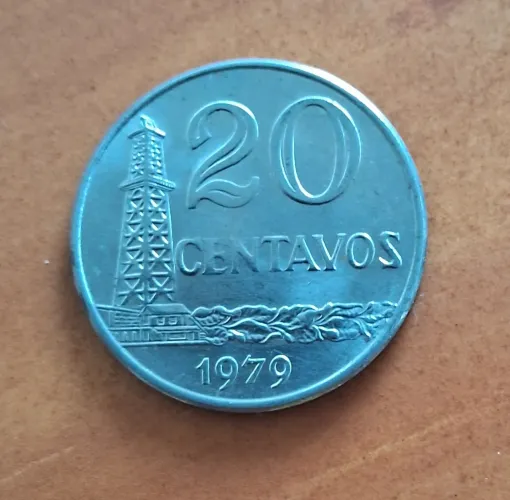 Moeda Brasileira de 20 Centavos - 1979