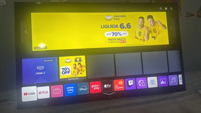 Tv LG 50? 4k top de linha com pé